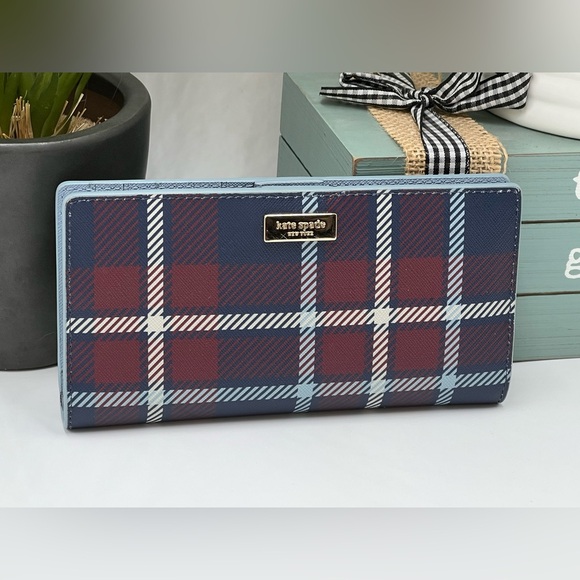 kate spade Handbags - Kate Spade New York Laurel Way Travel Plaid Stacy wallet